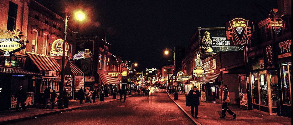Memphis a night in Beale Street